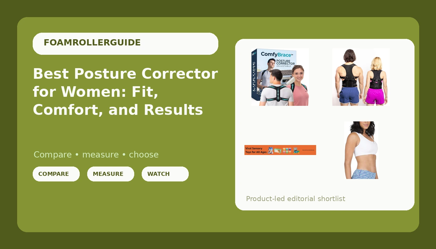 Best Posture Corrector for Women: Fit, Comfort, and Results - FoamRollerGuide review with measurements and honest opinion