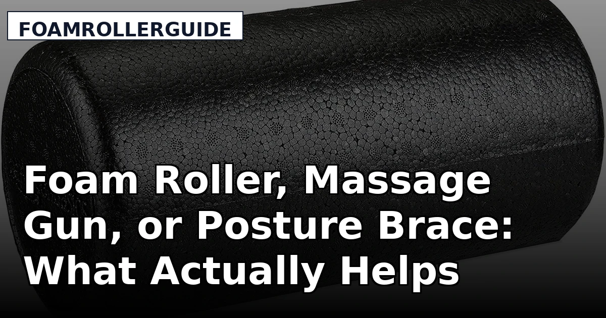 Foam Roller, Massage Gun, or Posture Brace: What Actually Helps