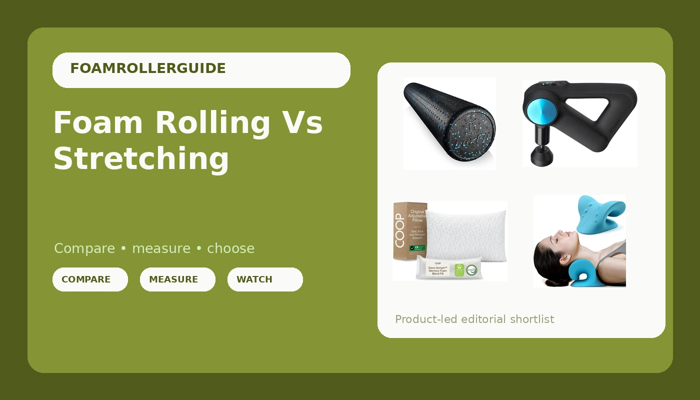 Foam Rolling Vs Stretching - FoamRollerGuide review with measurements and honest opinion