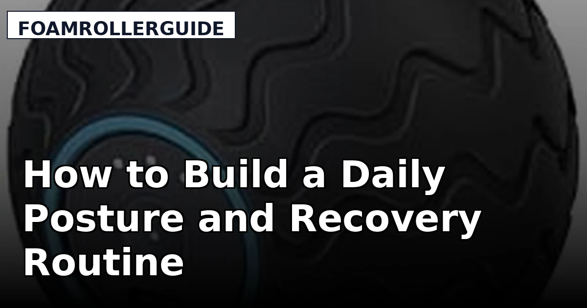 How to Build a Daily Posture and Recovery Routine