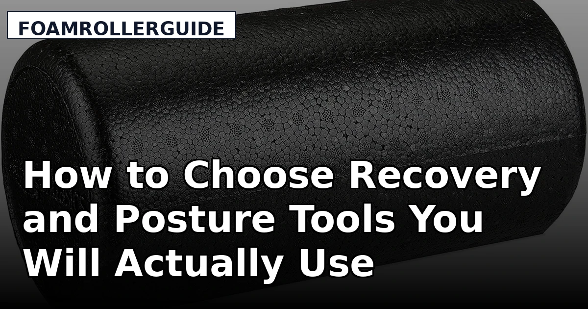 How to Choose Recovery and Posture Tools You Will Actually Use