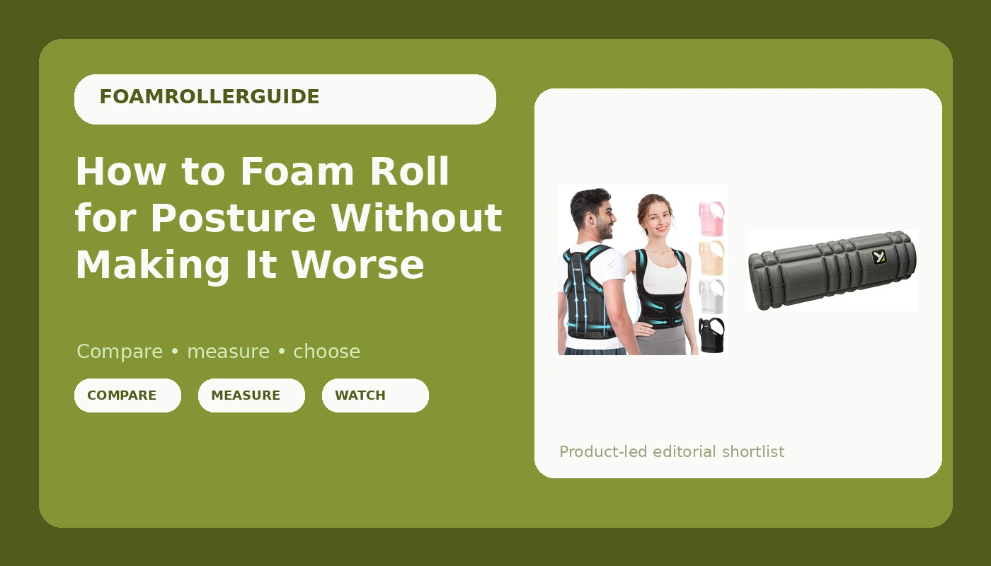 How to Foam Roll for Posture Without Making It Worse