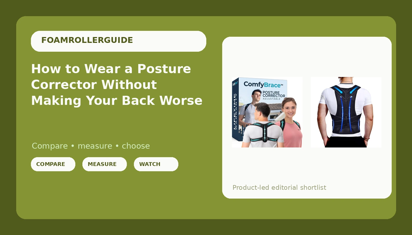 How to Wear a Posture Corrector Without Making Your Back Worse