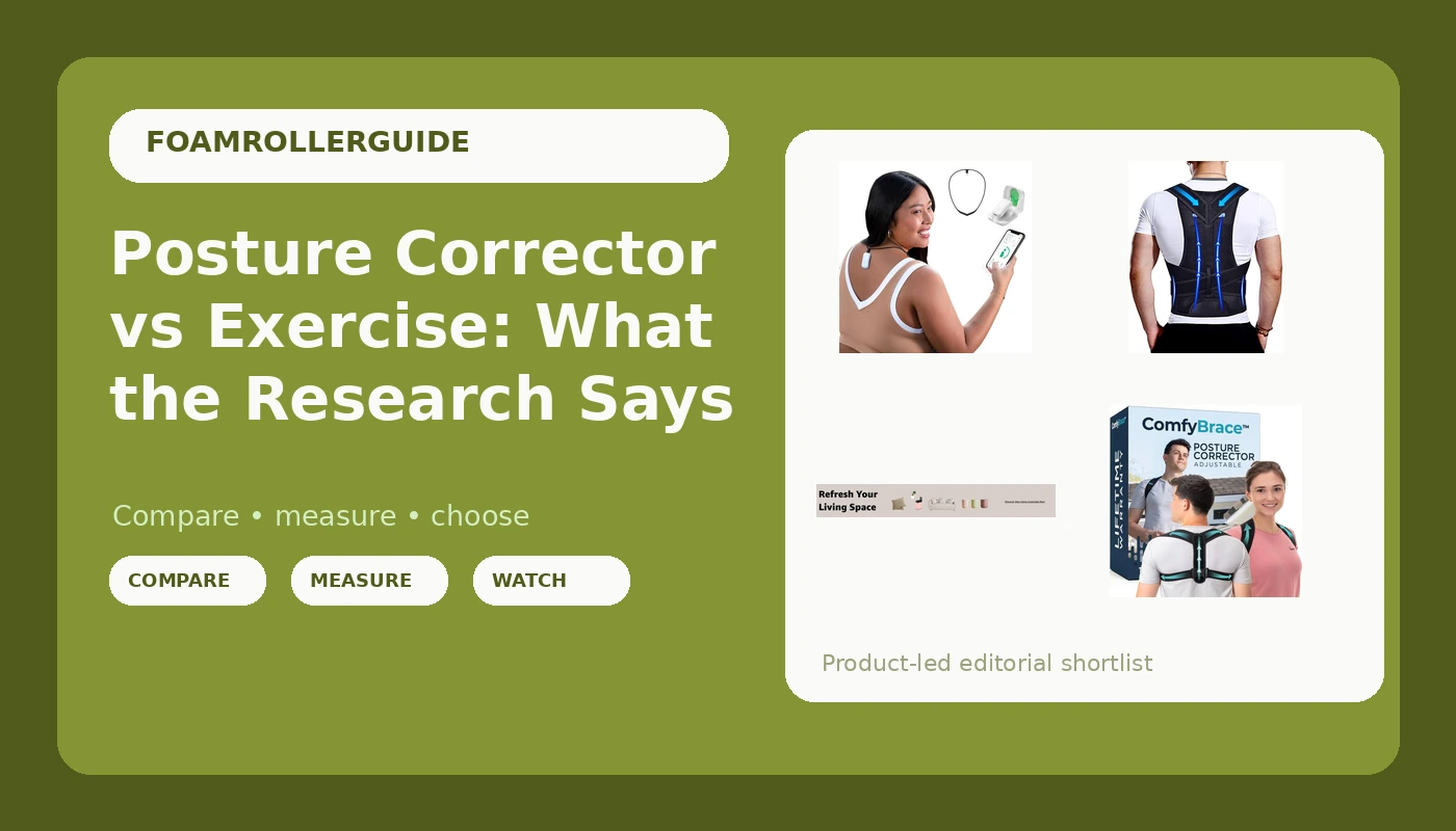 Posture Corrector vs Exercise: What the Research Says - FoamRollerGuide review with measurements and honest opinion