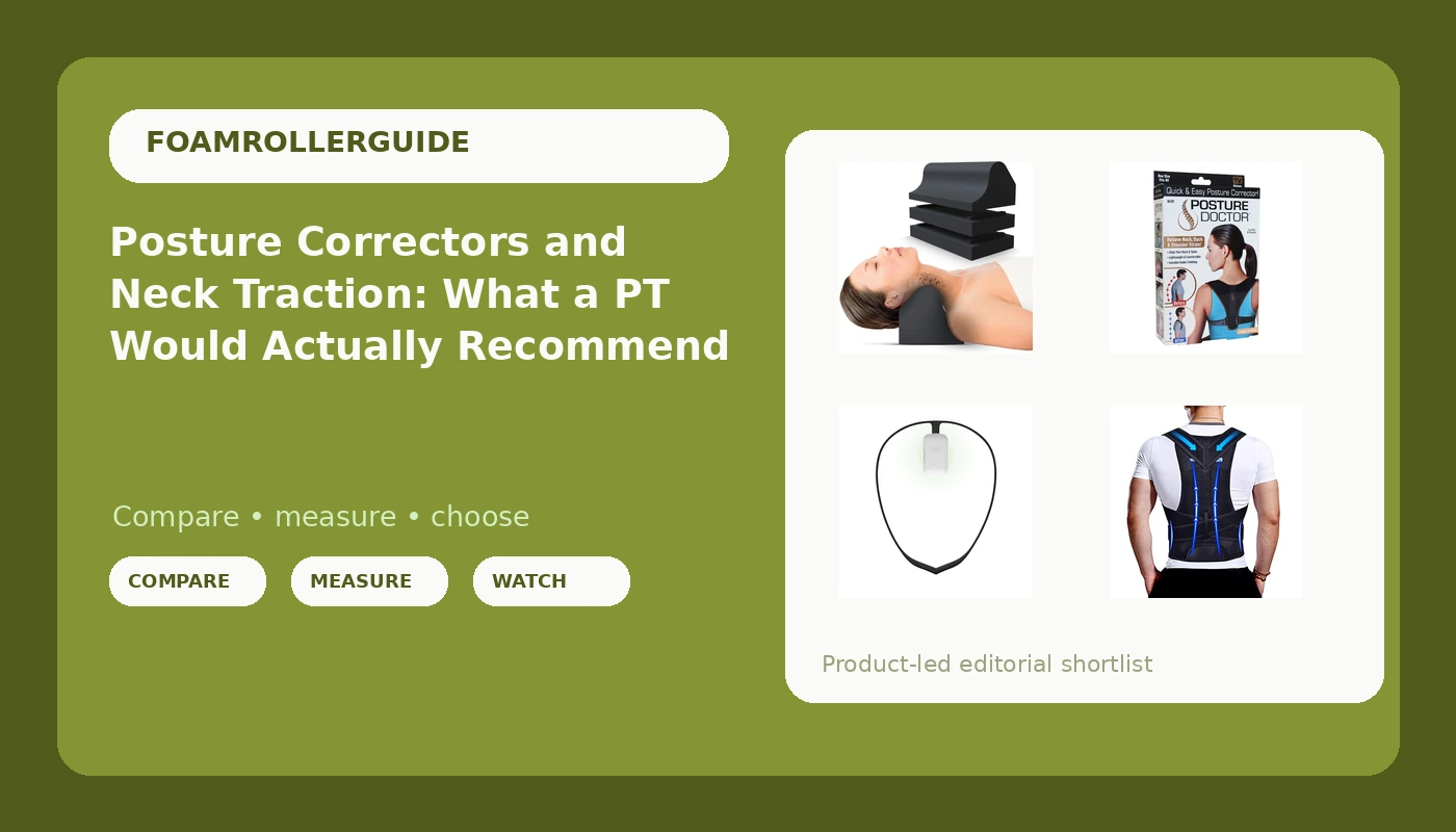 Posture Correctors and Neck Traction: What a PT Would Actually Recommend