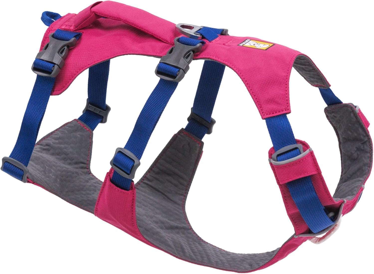 Ruffwear, Flagline Dog Body Harness, Alpenglow Pink, Medium | Lightweight, Minimalist, Low Profile Fit, Debris-Resistant Liner, Handle for Lift and Assist, Three Leash Attachment Points : Pet Supplies