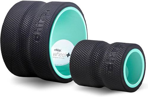 Chirp Wheel+ Foam Roller for Back Pain Relief, 4 and 6 Inch Set