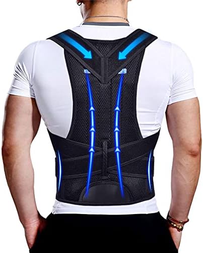 Upgraded Posture Corrector Back Brace for Men and Women, New Version Lumbar Support for Posture Improving and Pain Relief, Full Back Support for Neck, Shoulder, Waist Pain, L