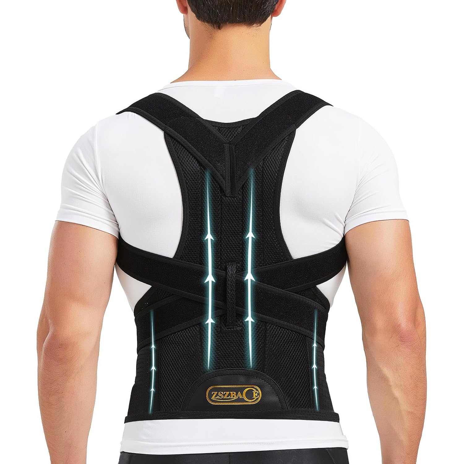 Back Brace and Posture Corrector for Men and Women, Adjustable Back Straightener