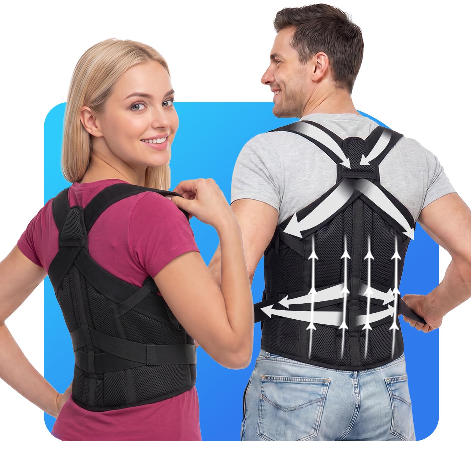 Posture Corrector for Men and Women, Medical-Grade Back Brace